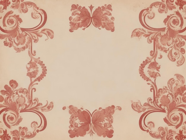 Vettore astratto natura ornamentale bordo vintage illustrazione decorativa floreale colorata