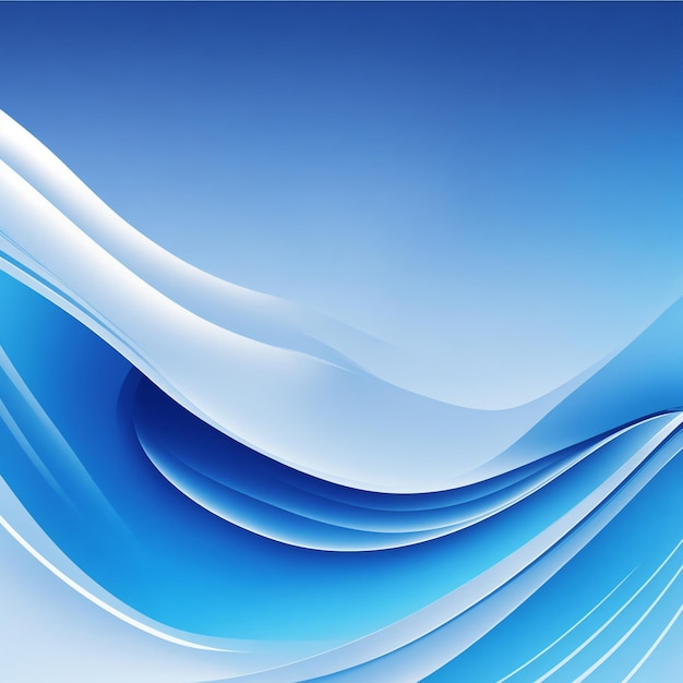 vector abstract smooth blue wave background