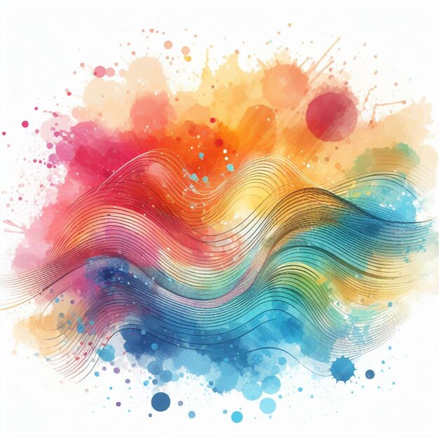 vector abstract splashed watercolor textured background