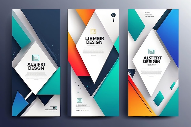 Vector abstracte geometrische ontwerp banner web sjabloon Moderne ontwerp