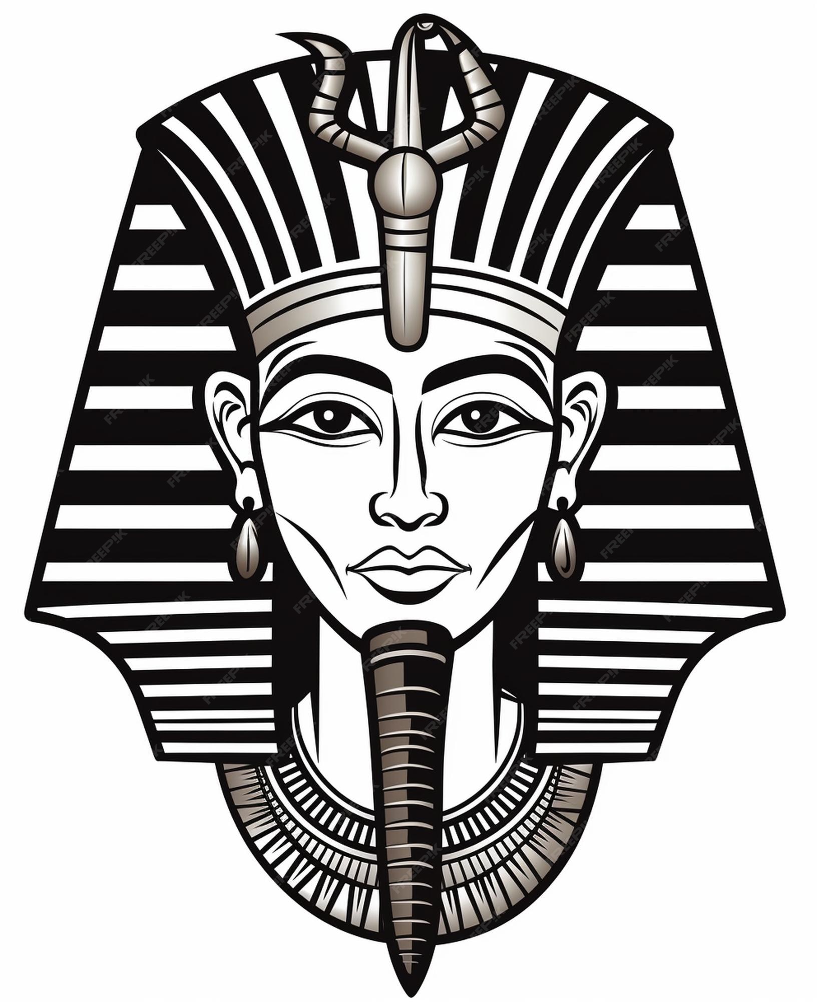 Premium AI Image | Vector ancient egypt god vintage logo line art