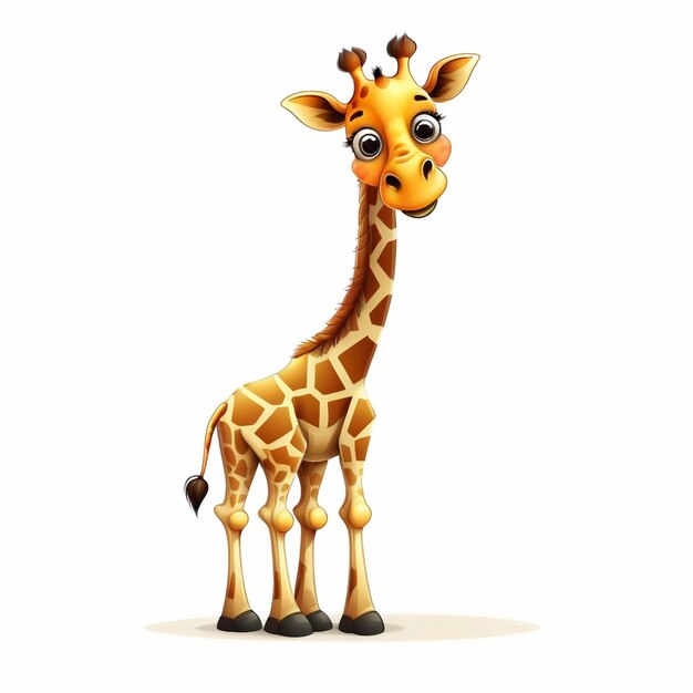 Photo vector animal cartoon giraffe