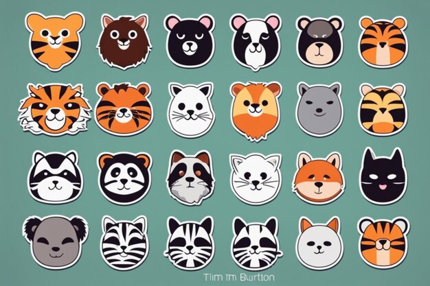 vector animals flat