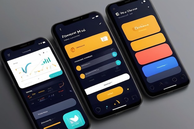 Foto vector app ui-ontwerp