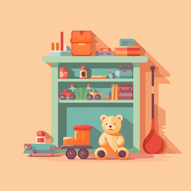 Vector art about classic games characters and game objects