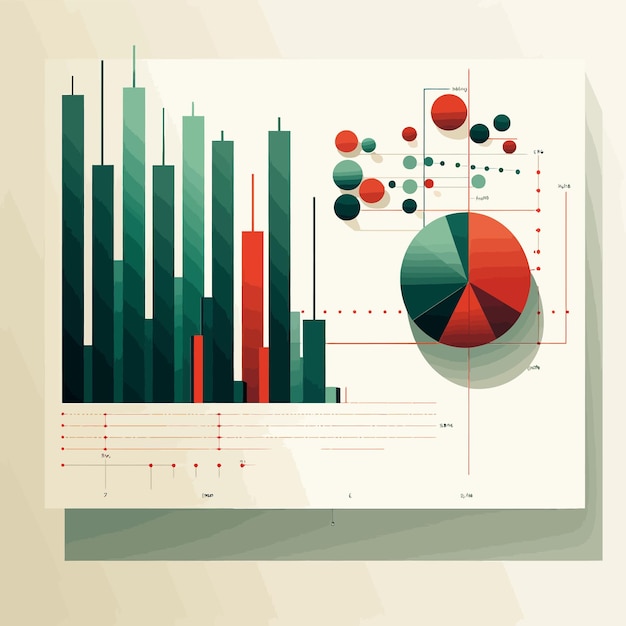 Photo vector art about financial stock market