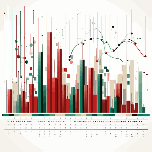 Vector art about financial stock market