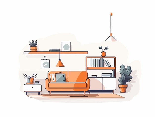 Vector art about furniture simple vector image