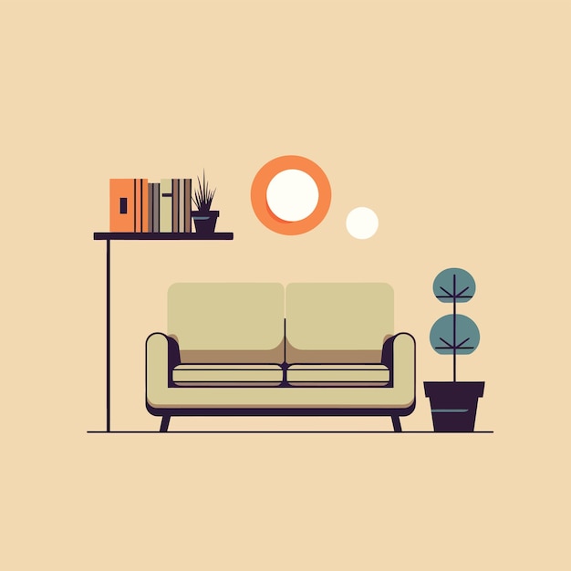 家具のベクトルアート シンプルなベクトル画像