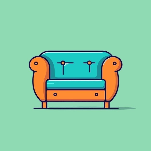 Vector art about furniture simple vector image