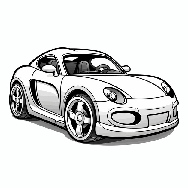 Vector art coloring book coloring page for kids