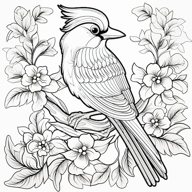 Vector art coloring book coloring page for kids