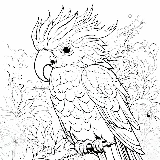 Vector art coloring book coloring page for kids