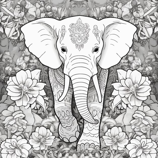 Photo vector art coloring book coloring page for kids