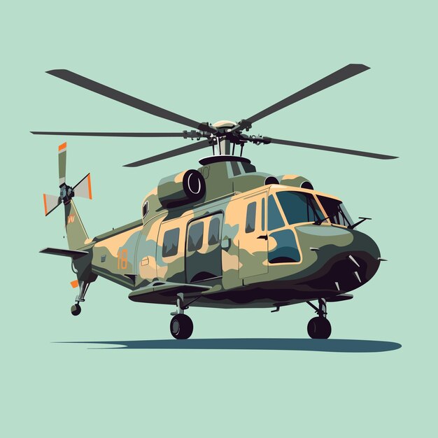 Vector art illustration of airplanes