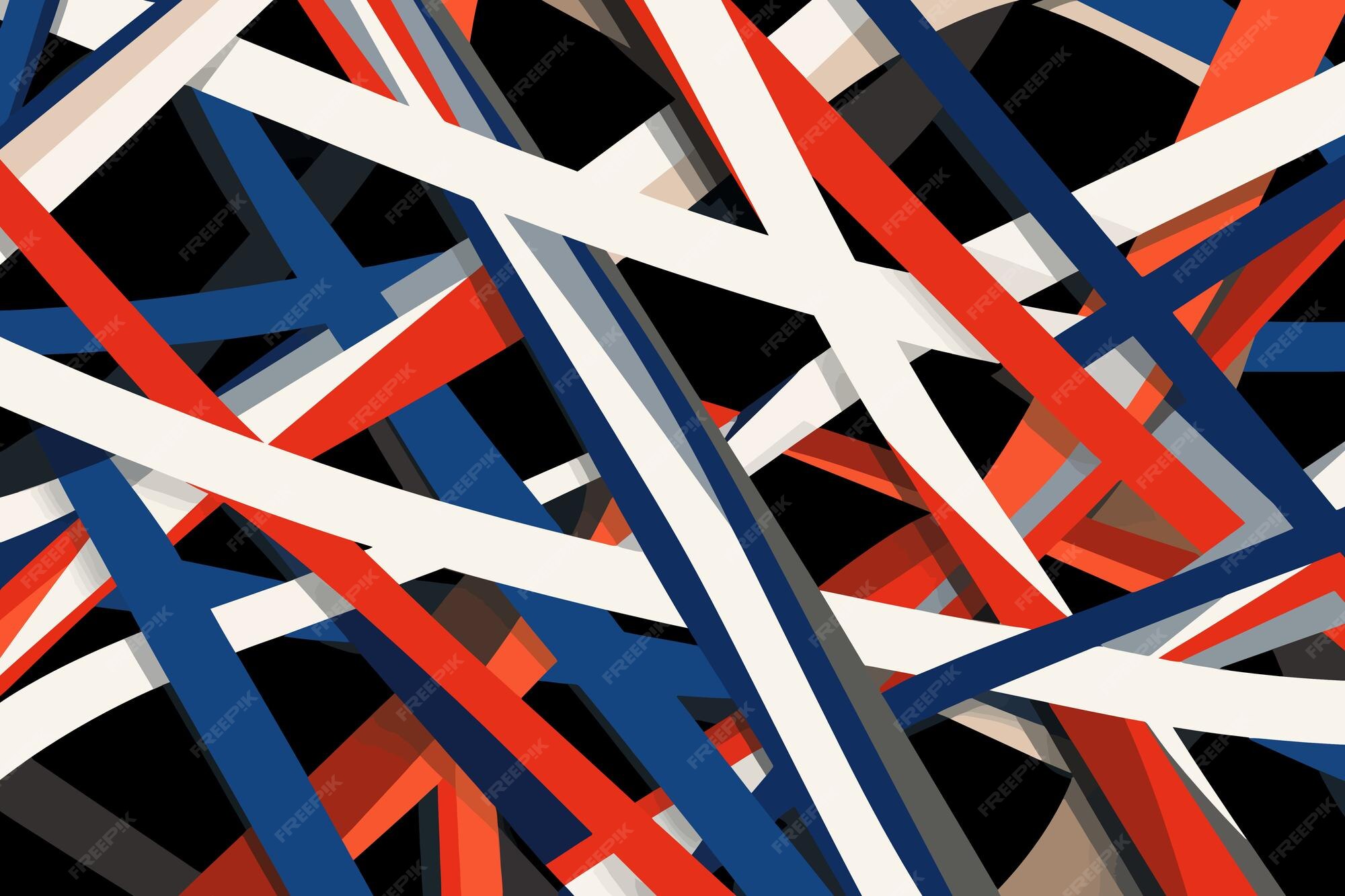 Premium AI Image | Vector art illustration of lines and blocks