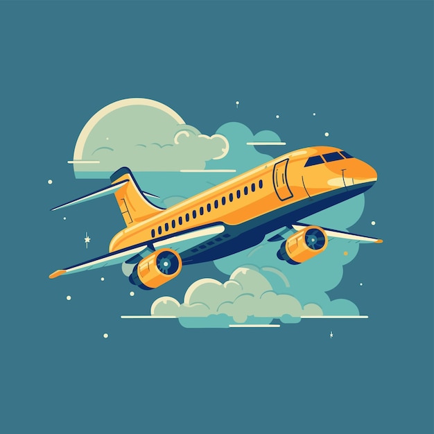 Vector art illustration of planes