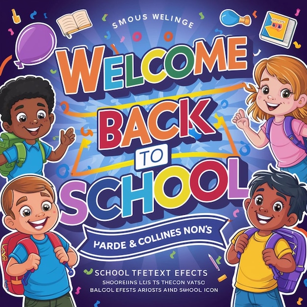 vector background for back to school season