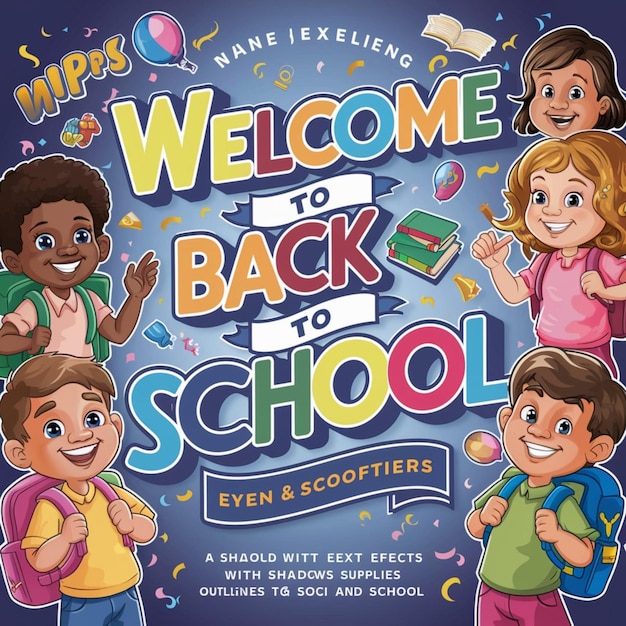 vector background for back to school season