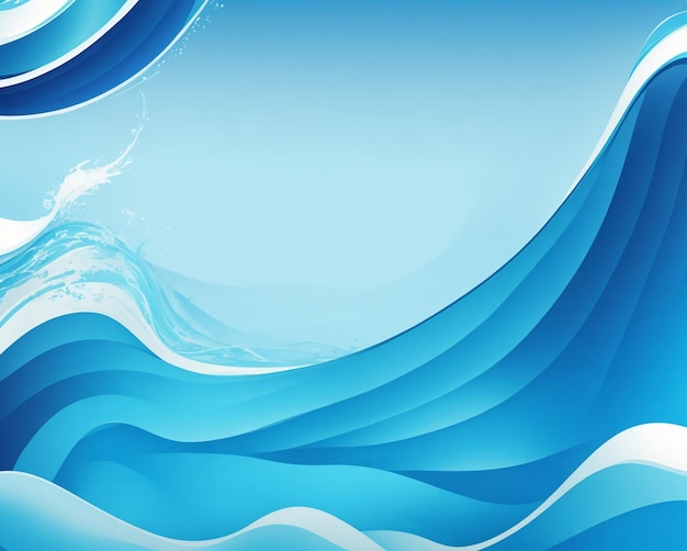 vector background with a blue wave