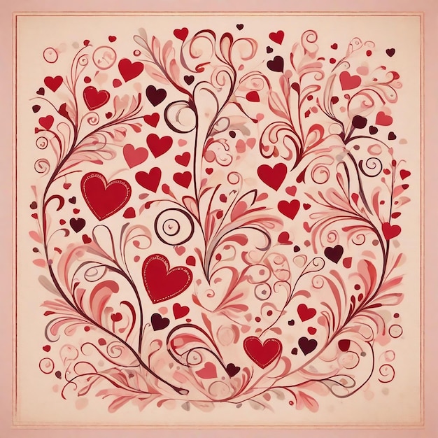 vector beautiful happy valentines day celebration love background vector