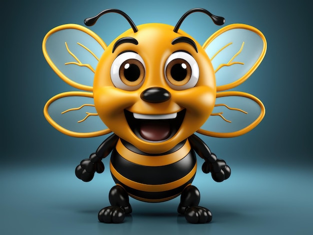 Vector bee hd 8k vector illustration wallpaper stock image