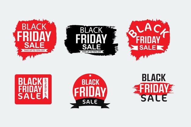 Photo vector black friday sales lettering black friday background in a modern style