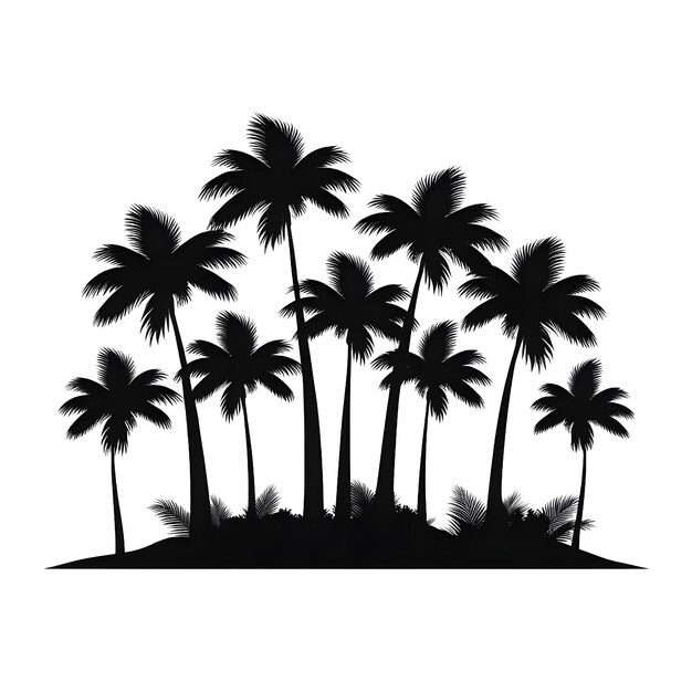 Photo vector black palm icon on white background