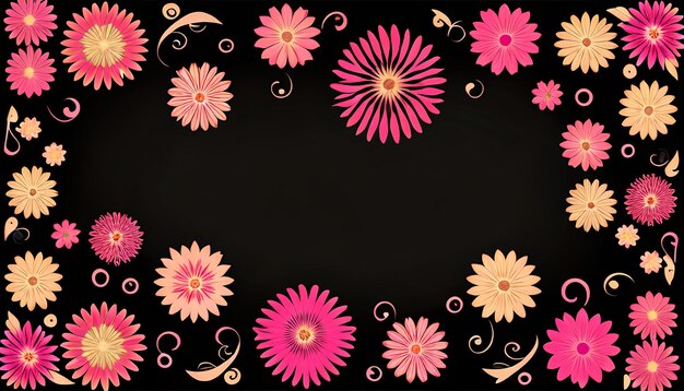 Vector bloemen decoratieve abstracte achtergrond