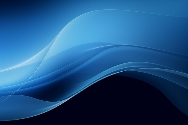 Vector blue curve background