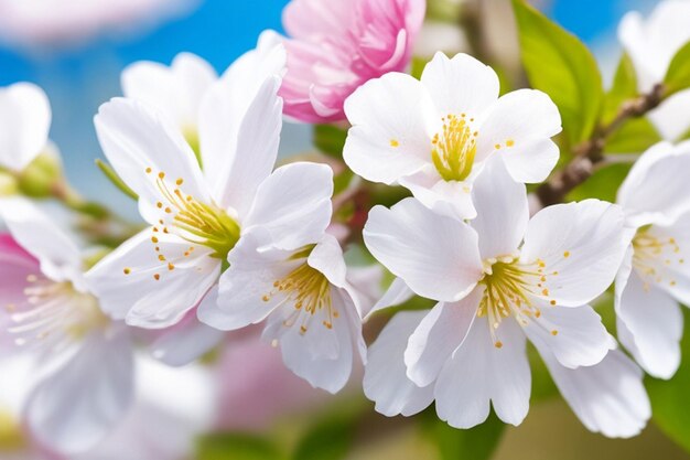 バリーボケにく桜の春の花のベクトル枝