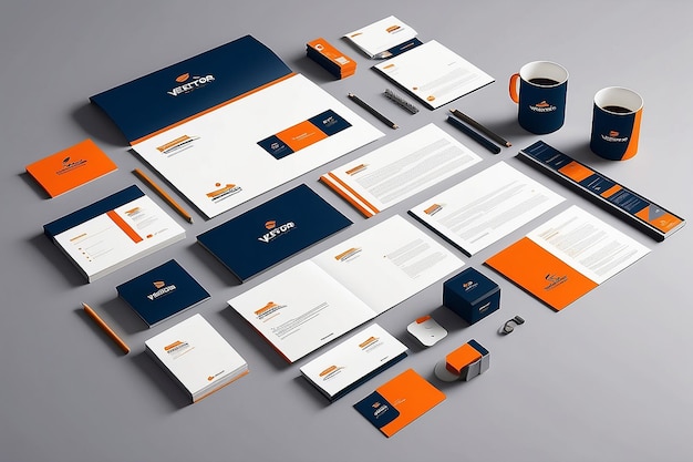 Vector Brand Identity Design (ontwerp van de merkidentiteit van Vector)