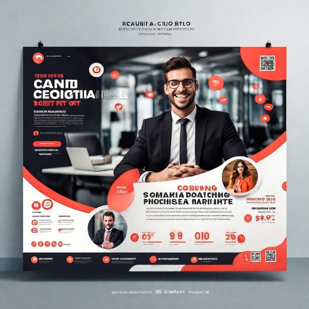 Foto vector brochure flyer design layout sjabloon grootte a4 een pagina infographics