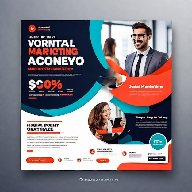 Photo vector brochure flyer design layout template size a4 one page infographics