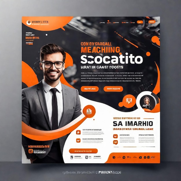 Photo vector brochure flyer design layout template size a4 one page infographics