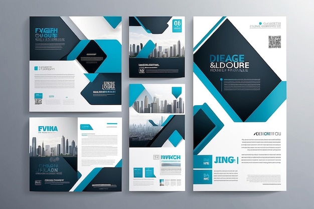 Vector brochure flyer magazine cover poster template Size A4