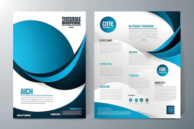 Vector brochure flyer magazine cover poster template