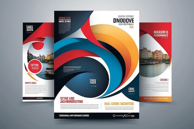 Vector brochure flyer magazine cover poster template