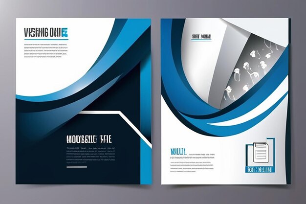 Vector brochure flyer magazine cover poster template