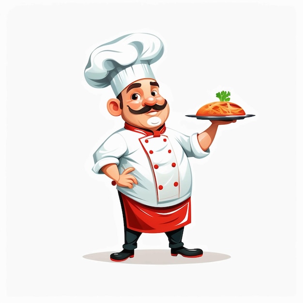 Photo vector chef character design