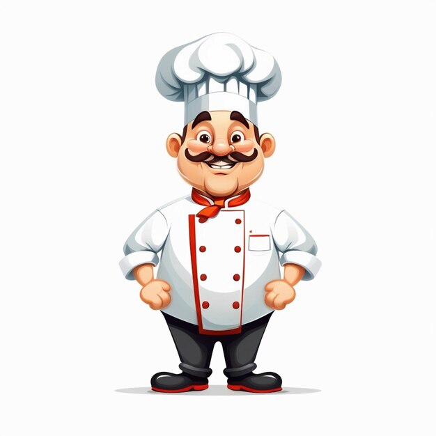 Photo vector chef character design