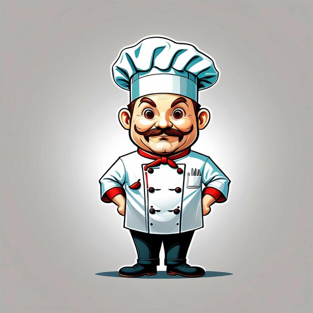 vector chef character design