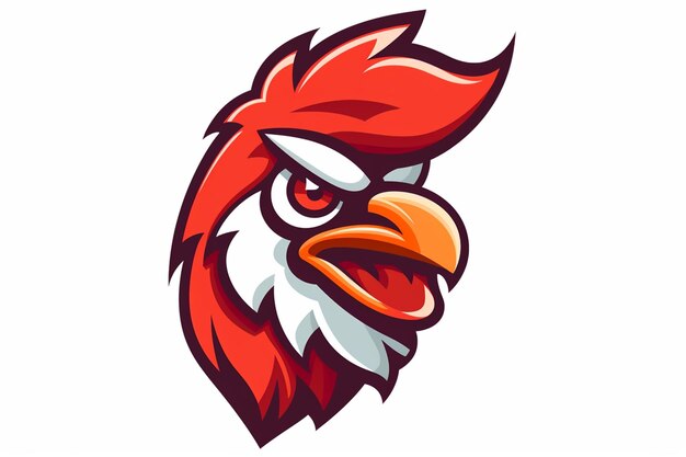 Photo vector chicken cartoon character logo