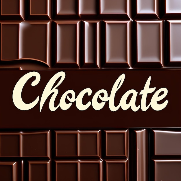 vector chocolate bar 3 d illustration 3 d renderchocolate background with word chocolate 3 d ren