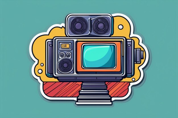 vector cinema movie illustration