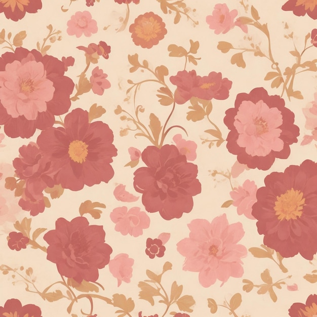 Vector classic vintage floral texture background