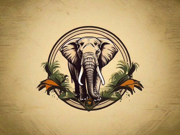 Photo vector color illustration of african elephant