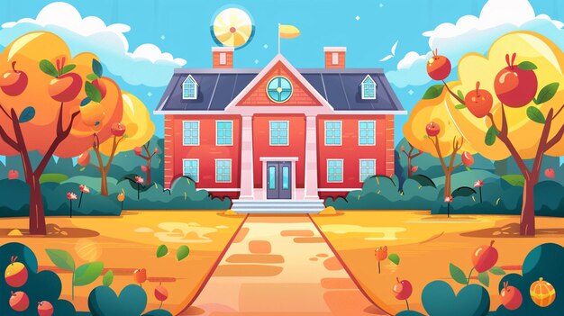 Photo vector colored back to school day background