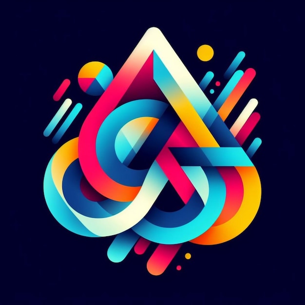 vector Colorful geometric shape design