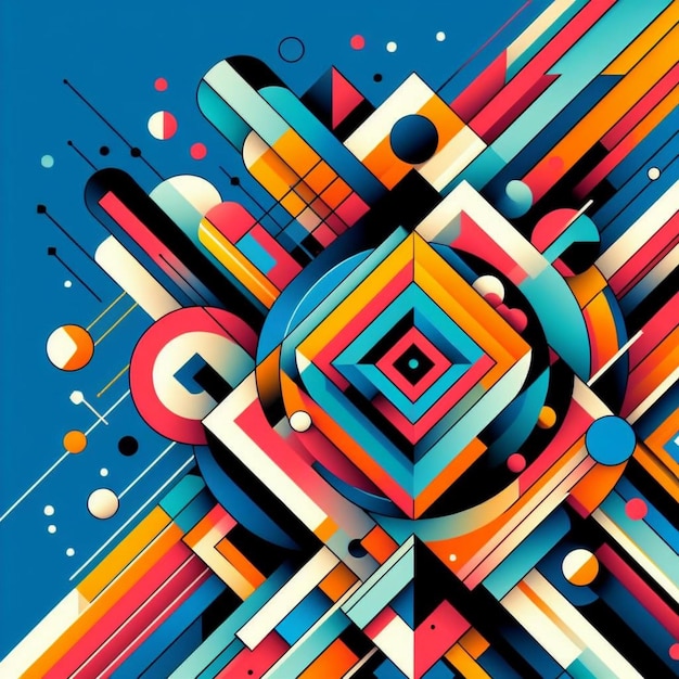 vector Colorful geometric shape design